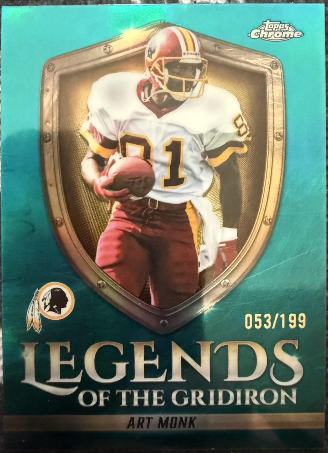 Art Monk [Aqua Refractor] #LOG-19