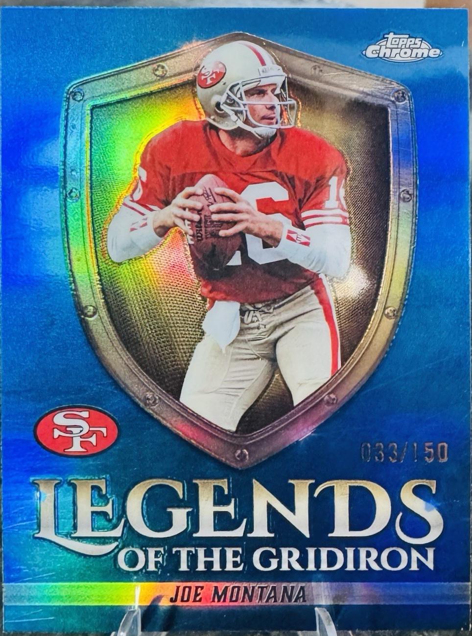 Joe Montana [Blue Refractor] #LOG-8