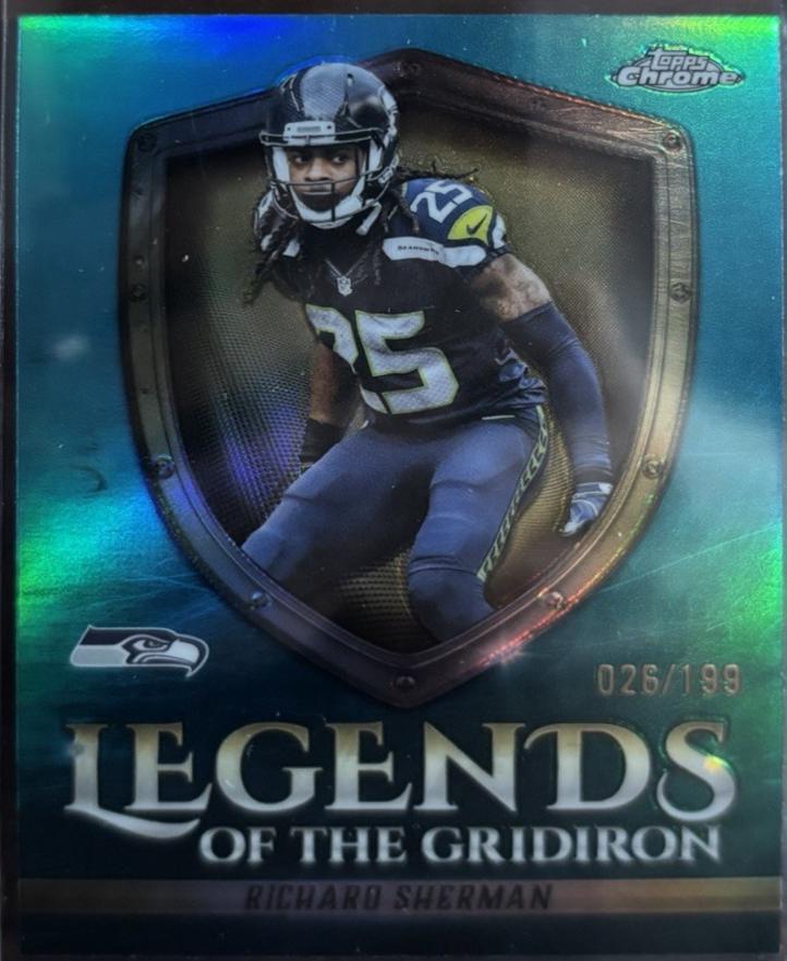 Richard Sherman [Aqua Refractor] #LOG-36