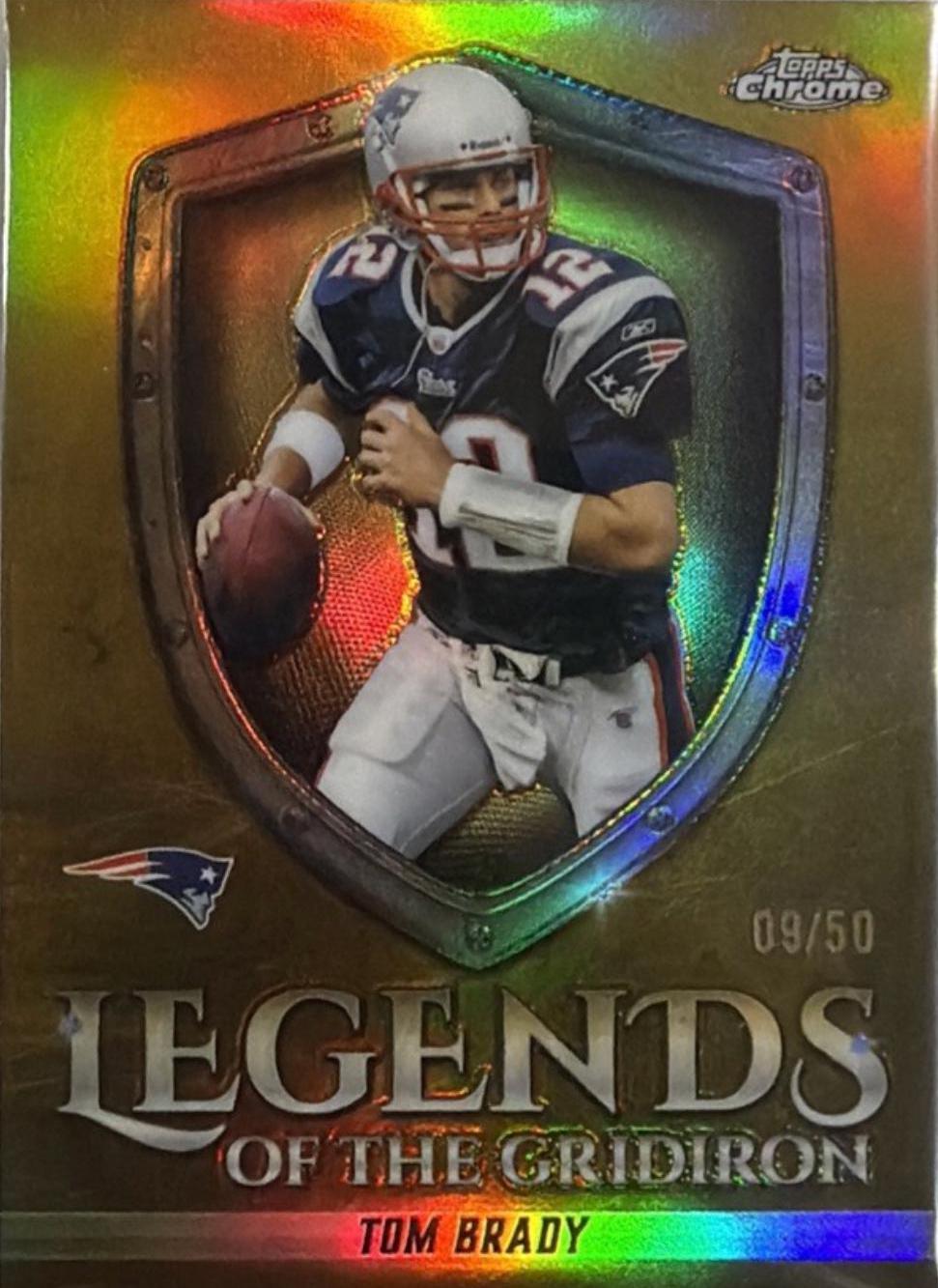 Tom Brady [Gold Refractor] #LOG-9