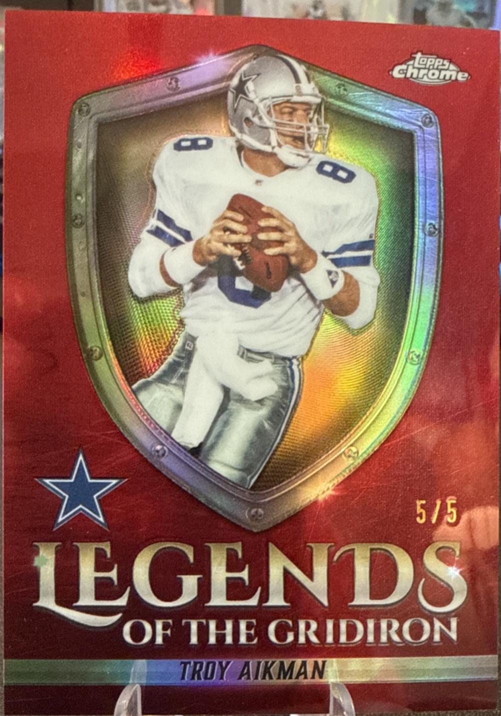 Troy Aikman [Red Refractor] #LOG-7