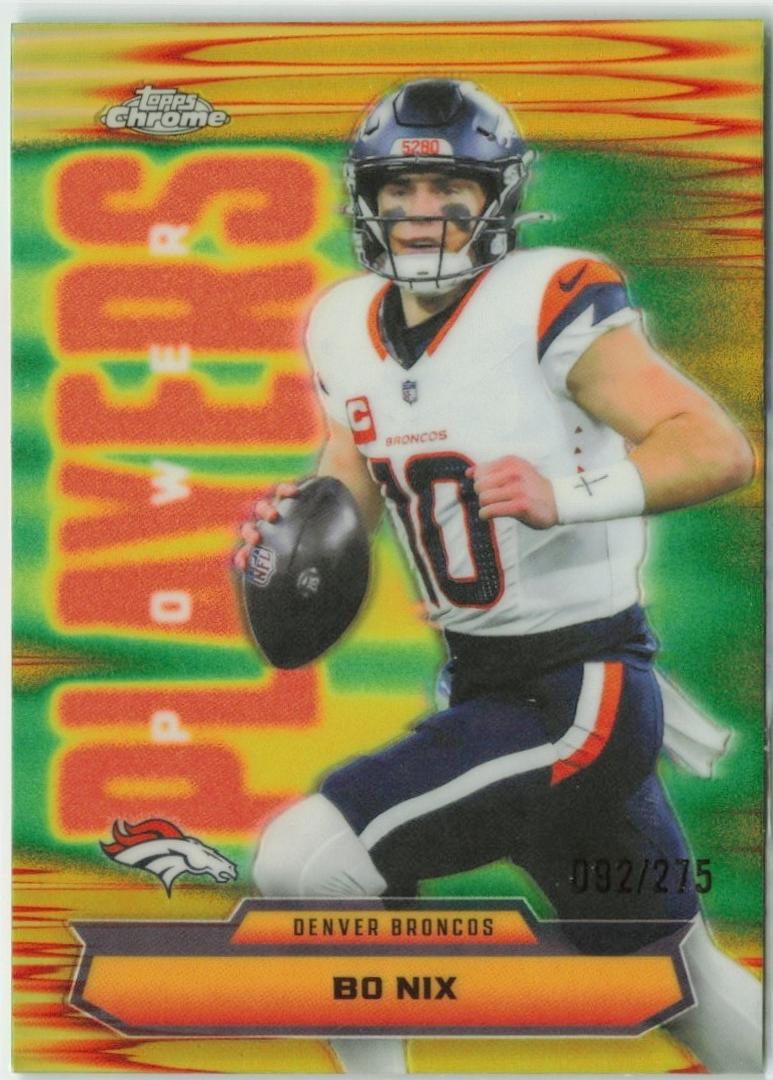 Bo Nix [Yellow Refractor] #PP-9