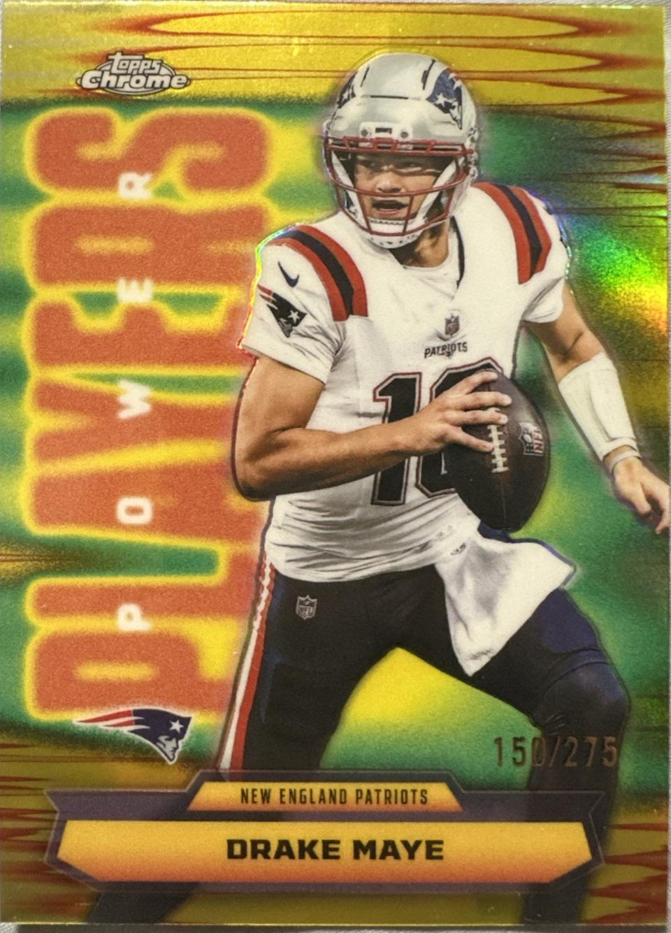 Drake Maye [Yellow Refractor] #PP-10