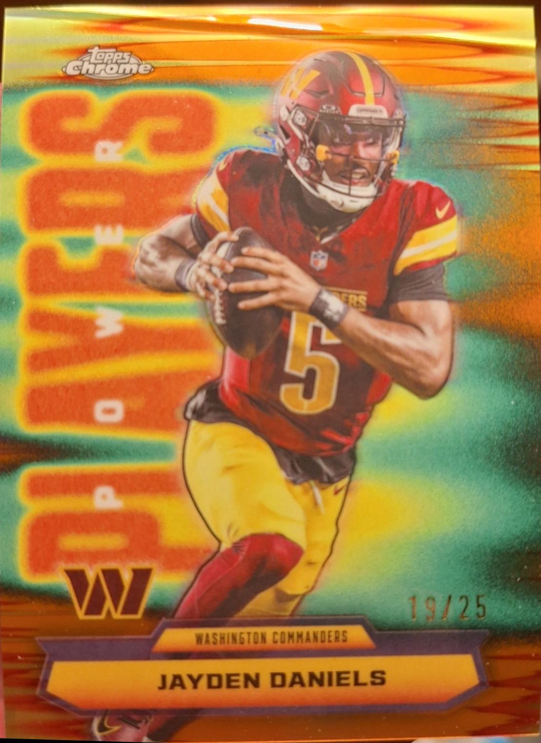 Jayden Daniels [Orange Refractor] #PP-3