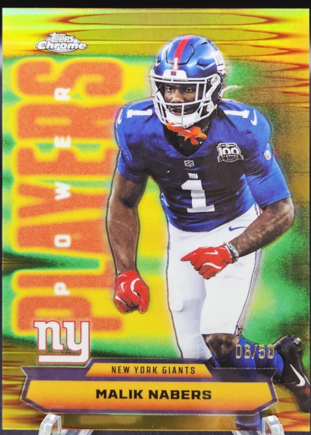 Malik Nabers [Gold Refractor] #PP-25