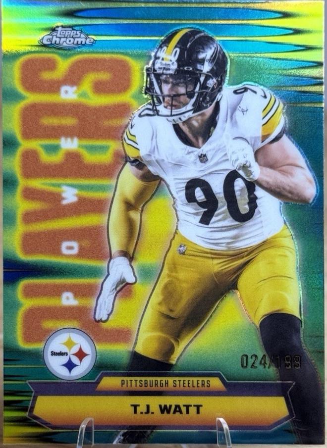 T.J. Watt [Aqua Refractor] #PP-39