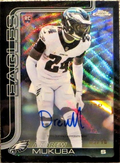 Andrew Mukuba [Black Wave Refractor] #RRA-AM