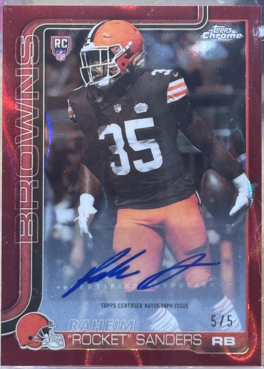 Raheim Rocket Sanders [Red Refractor] #RRA-RRS