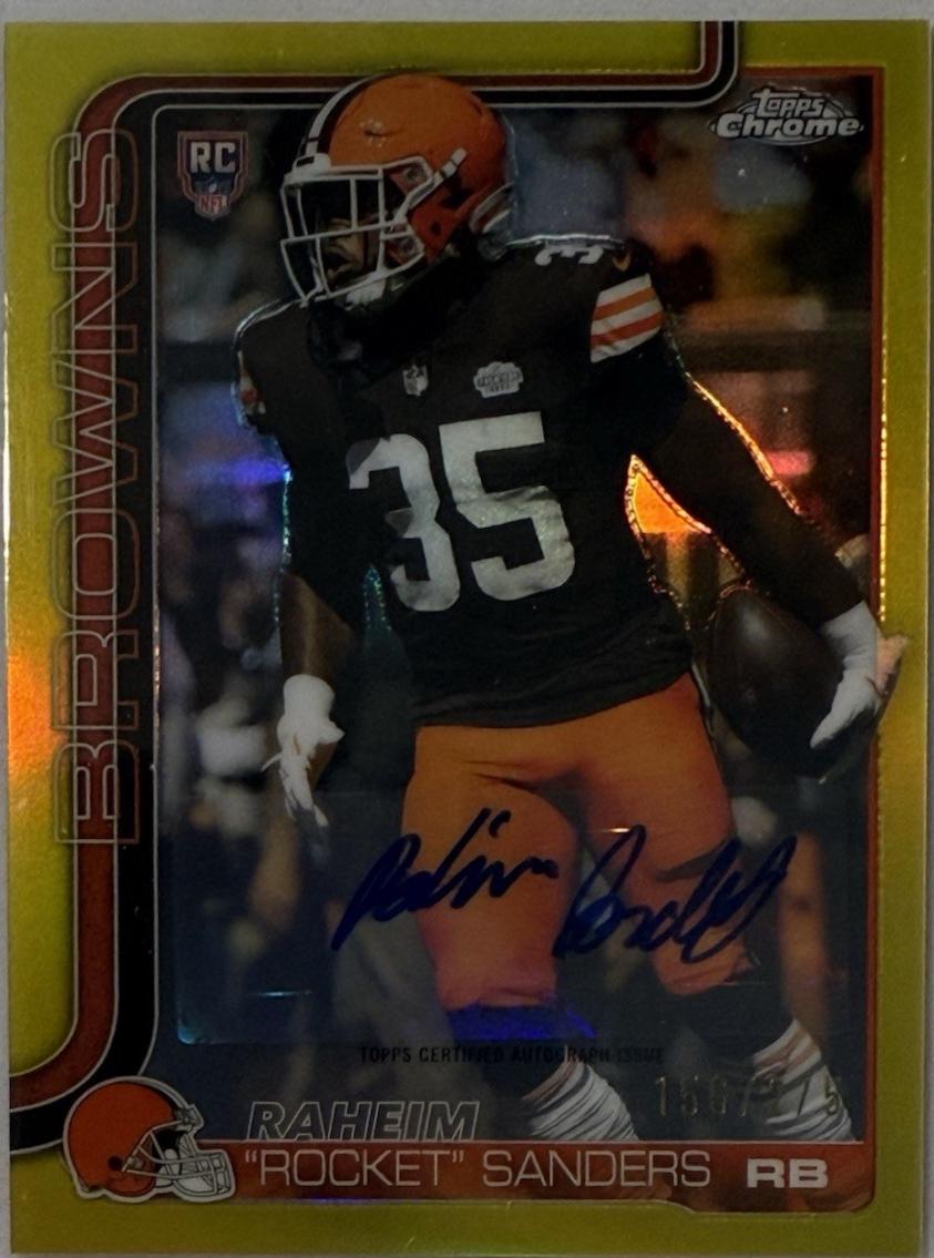 Raheim Rocket Sanders [Yellow Refractor] #RRA-RRS