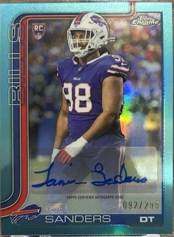 T.J. Sanders [Aqua Refractor] #RRA-TJS