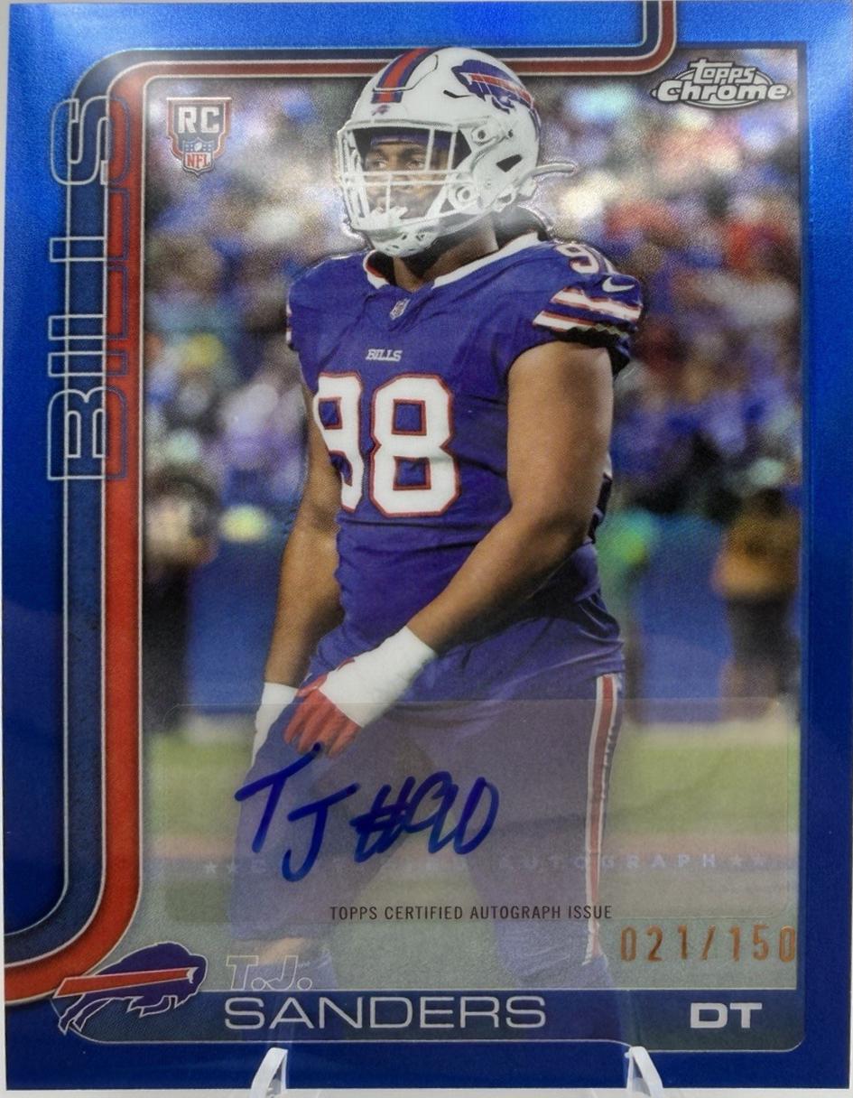 T.J. Sanders [Blue Refractor] #RRA-TJS