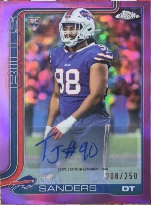 T.J. Sanders [Pink Refractor] #RRA-TJS