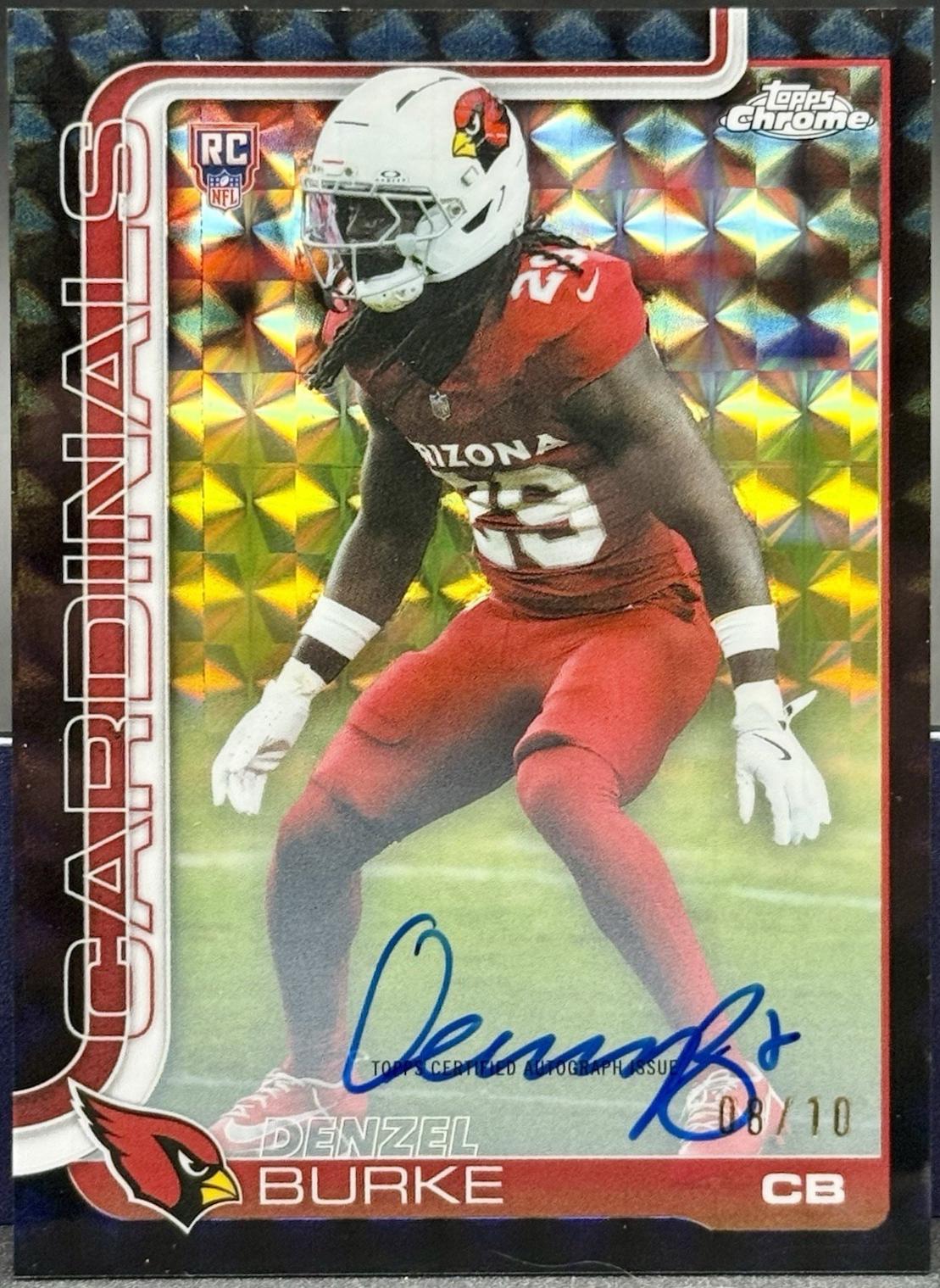 Denzel Burke [Black Geometric Refractor] #RA-DB