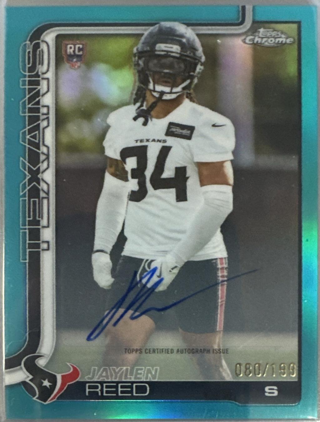 Jaylen Reed [Aqua Refractor] #RA-JR