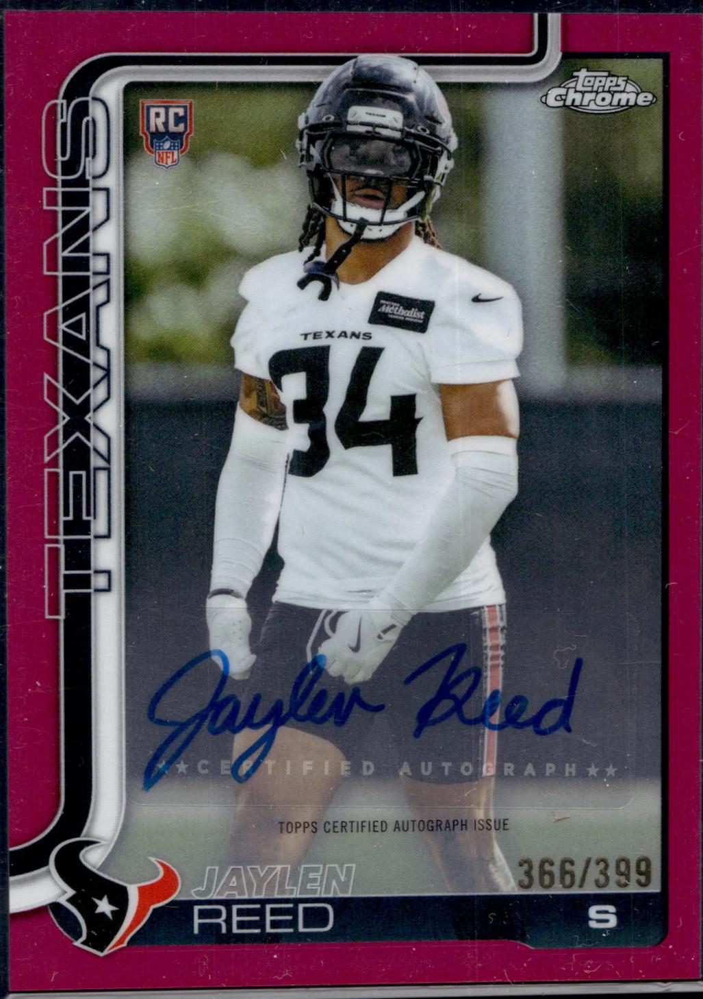 Jaylen Reed [Magenta Refractor] #RA-JR