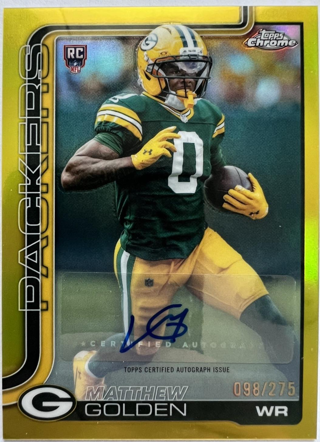 Matthew Golden [Yellow Refractor] #RA-MGO