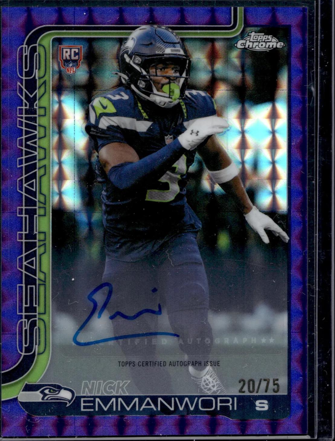 Nick Emmanwori [Purple Geometric Refractor] #RA-NE
