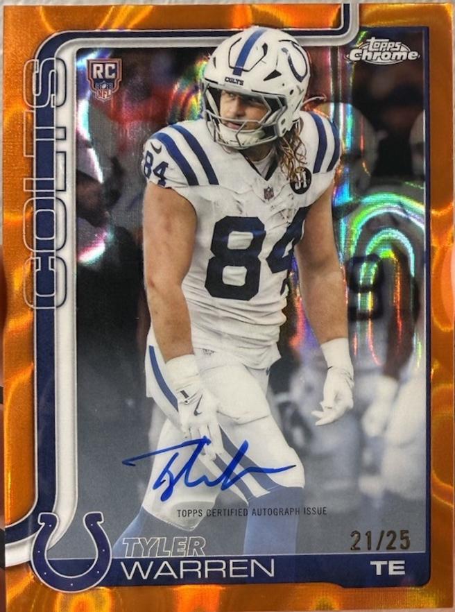 Tyler Warren [Orange Lava Refractor] #RA-TWA