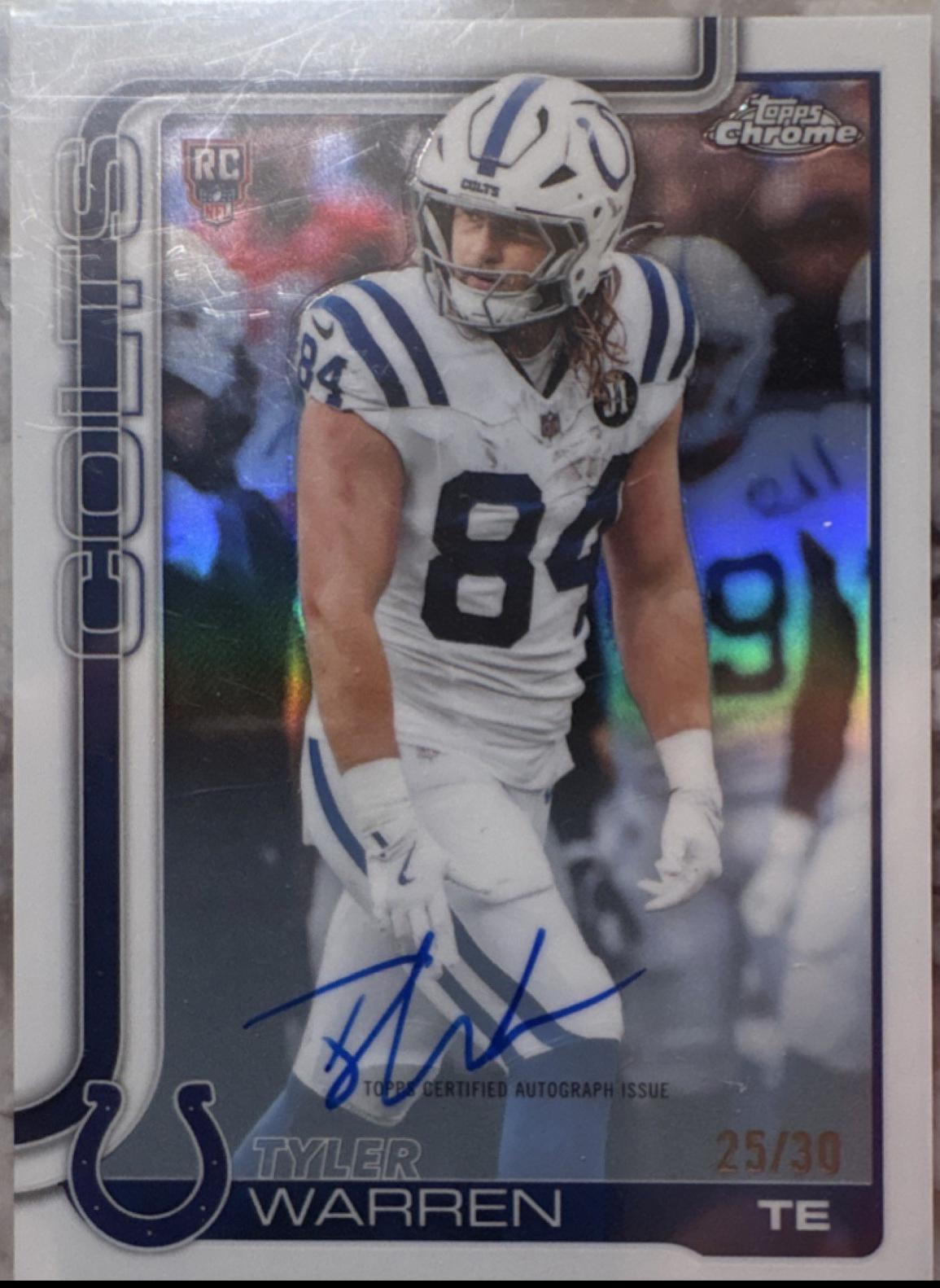 Tyler Warren [White Refractor] #RA-TWA