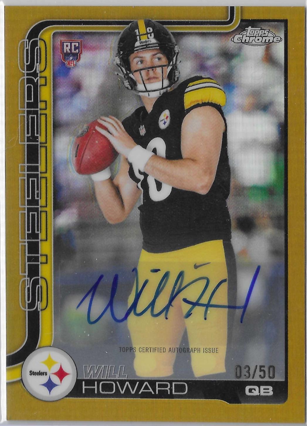 Will Howard [Gold Refractor] #RA-WH