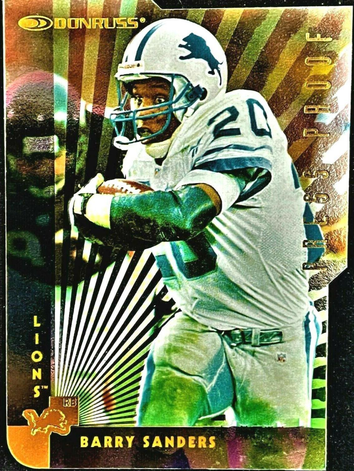 Barry Sanders [Press Proof Gold Die Cut] #11
