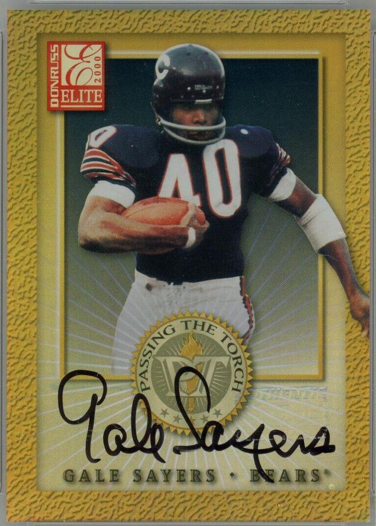 Gale Sayers, Edgerrin James [Autograph] #PT-18