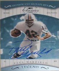 Paul Warfield [Significant Signatures] #178