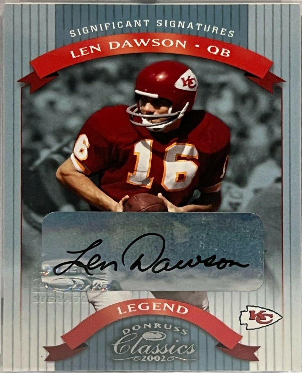 Len Dawson [Significant Signatures] #121