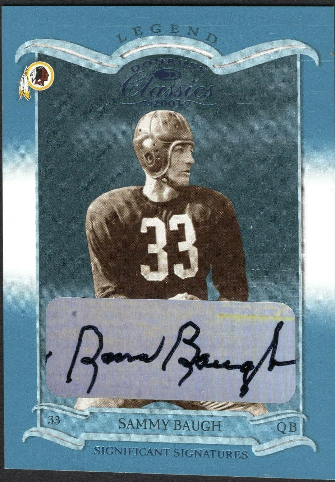 Sammy Baugh [Significant Signatures] #145