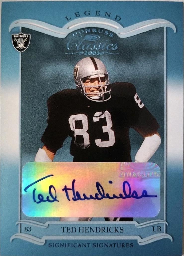 Ted Hendricks [Significant Signatures] #148