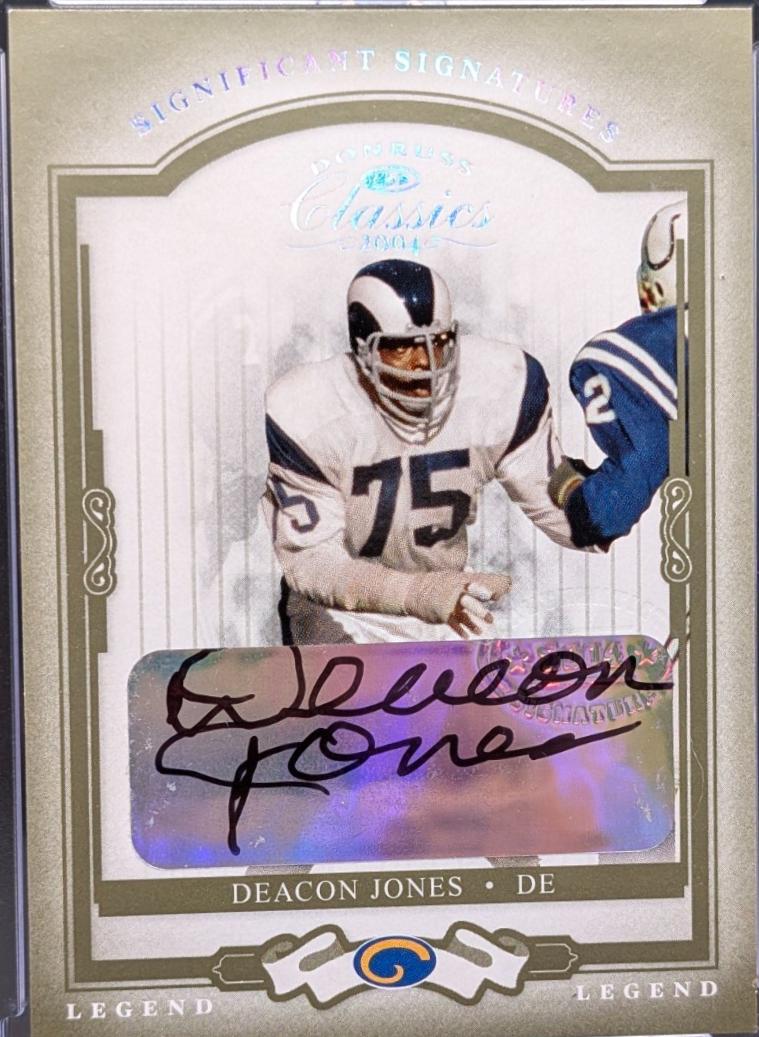 Deacon Jones [Significant Signatures Green] #107