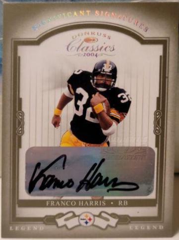 Franco Harris [Significant Signatures Green] #113