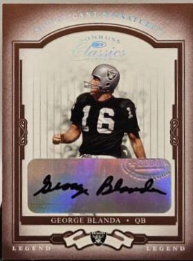 George Blanda [Significant Signatures Platinum] #116