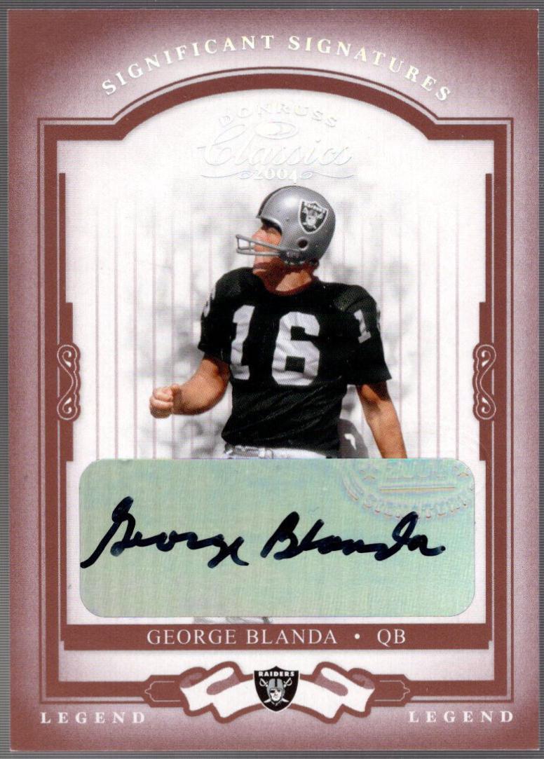 George Blanda [Significant Signatures Red] #116