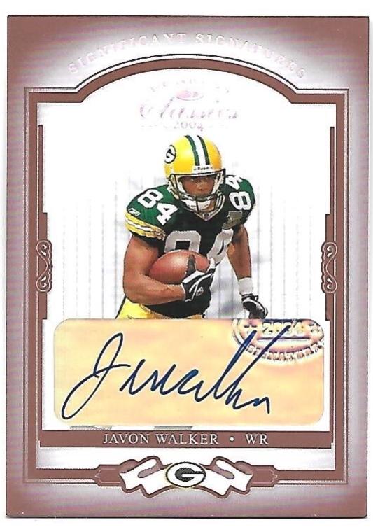 Javon Walker [Significant Signatures Red] #33