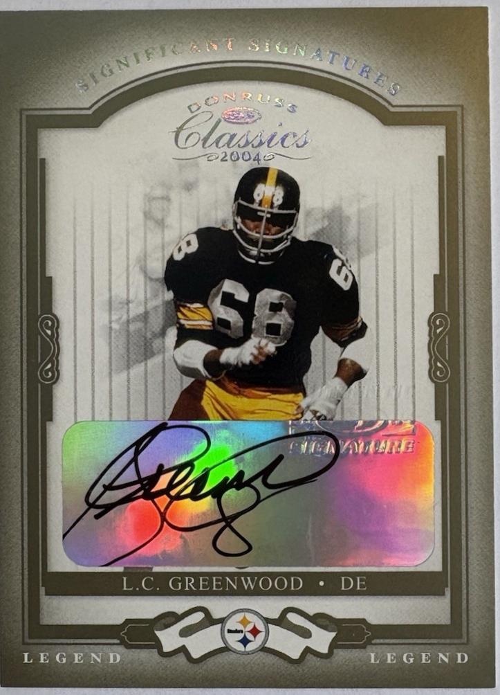 L.C. Greenwood [Significant Signatures Green] #125