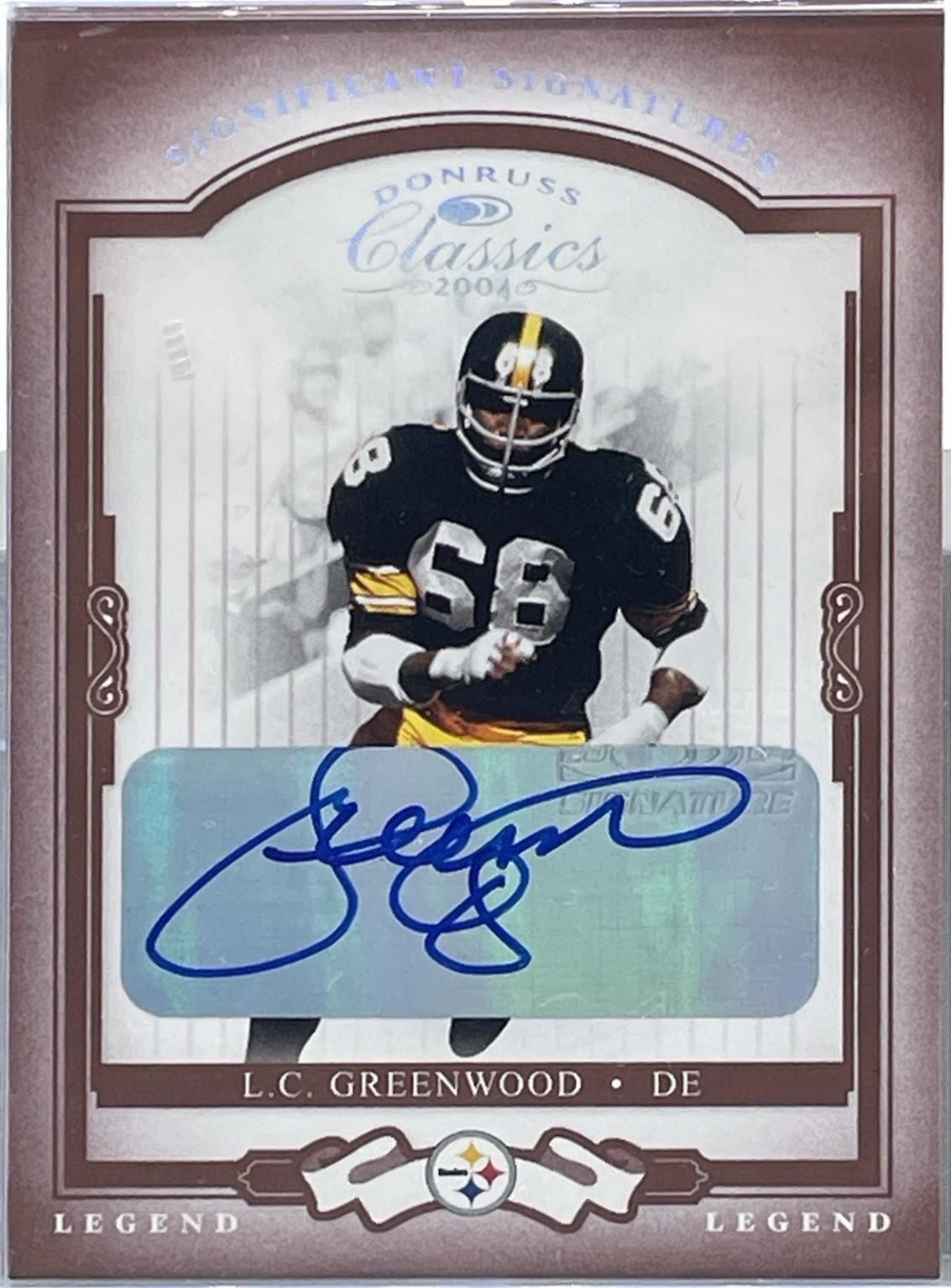 L.C. Greenwood [Significant Signatures Platinum] #125