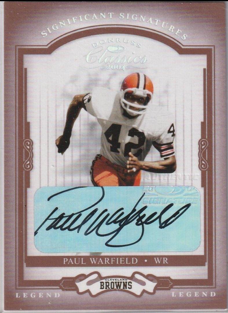 Paul Warfield [Significant Signatures Platinum] #137