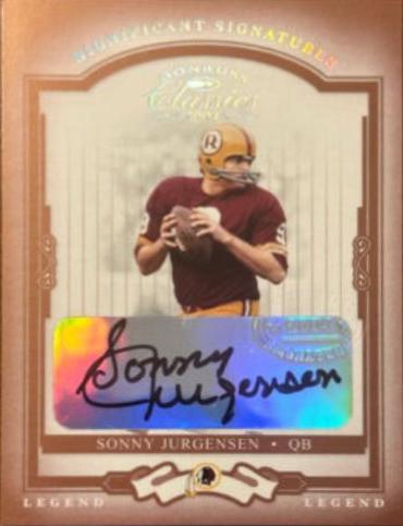 Sonny Jurgensen [Significant Signatures Platinum] #143
