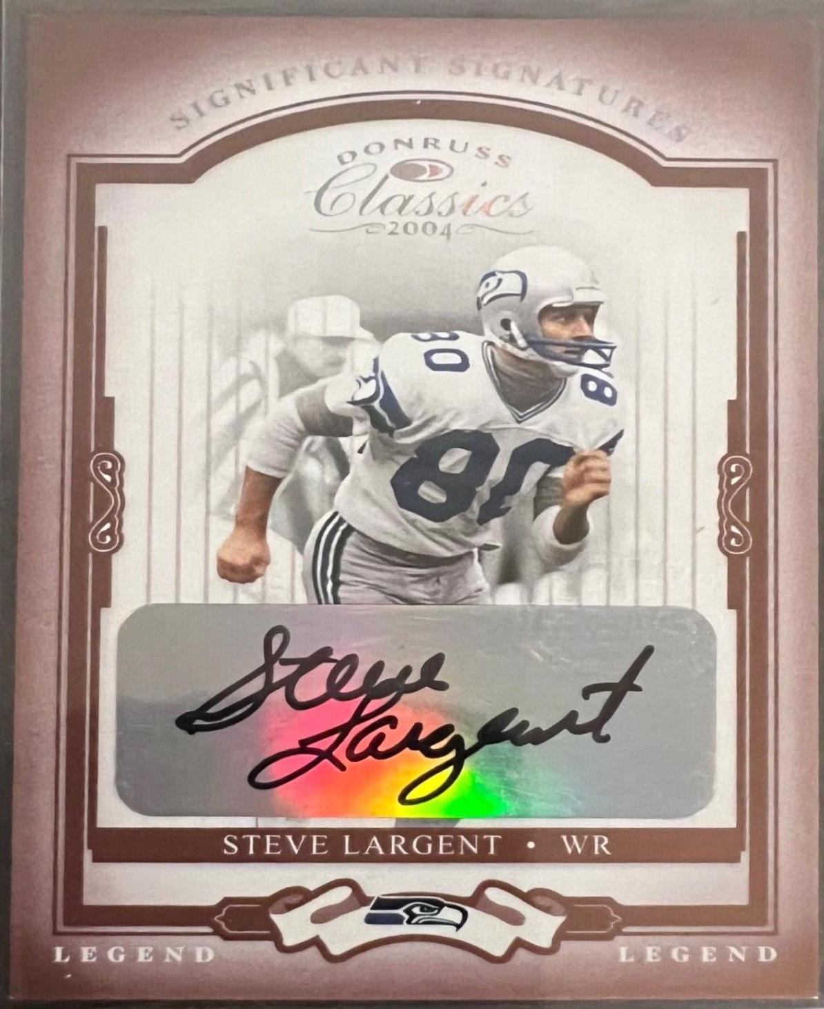 Steve Largent [Significant Signatures Platinum] #145