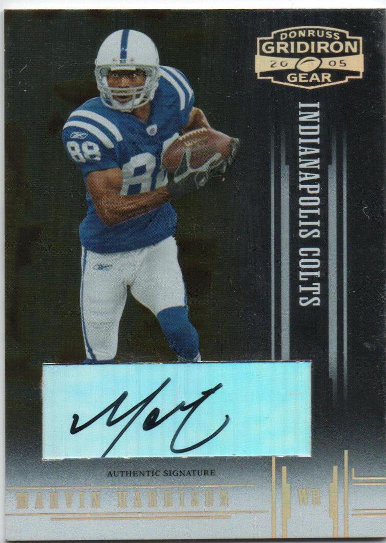 Marvin Harrison [Autograph Gold Holofoil] #69