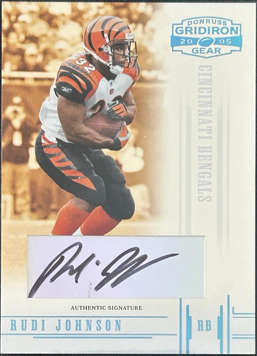 Rudi Johnson [Autograph Platinum Holofoil] #86