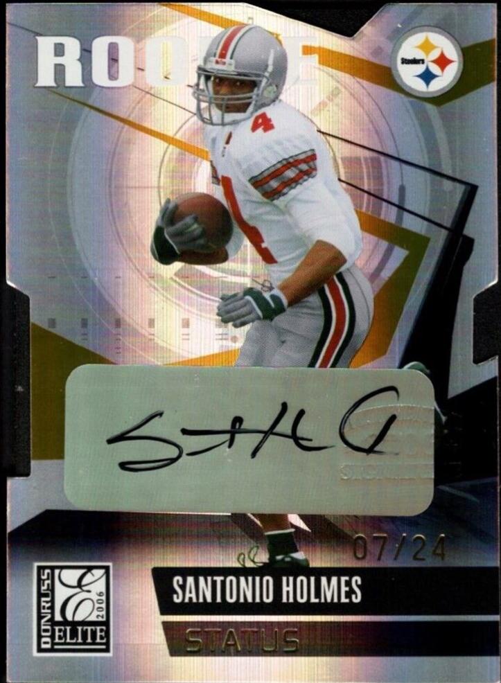 Santonio Holmes [Status Autograph Gold] #207