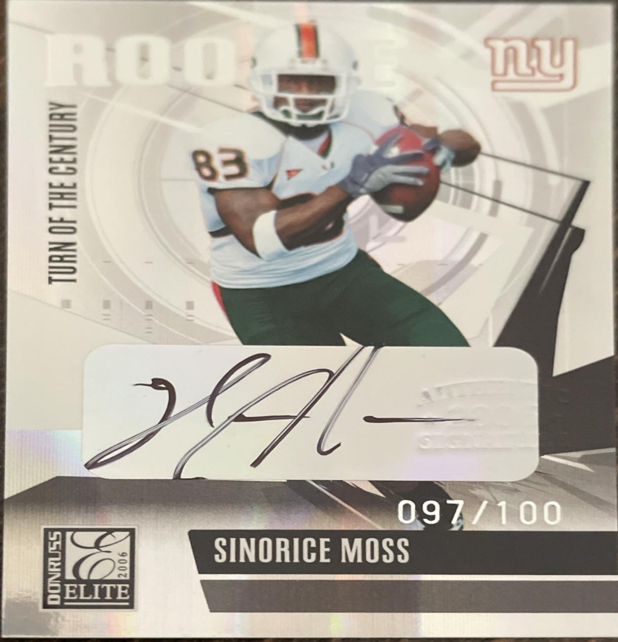 Sinorice Moss [Turn of the Century Autograph] #208