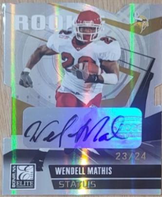 Wendell Mathis [Status Autograph Gold] #223