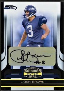 Josh Brown [Autograph Gold Holofoil] #16