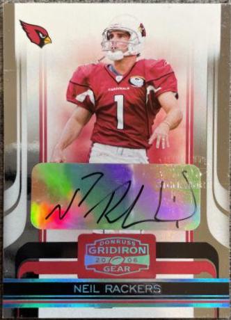 Neil Rackers [Autograph Platinum Holofoil] #9