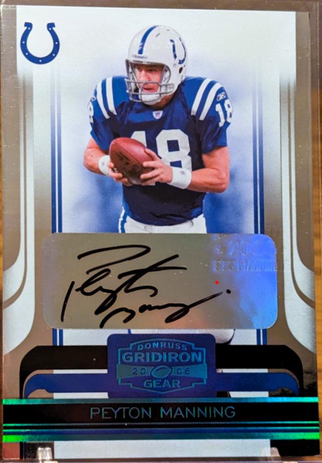 Peyton Manning [Autograph Platinum Holofoil] #46