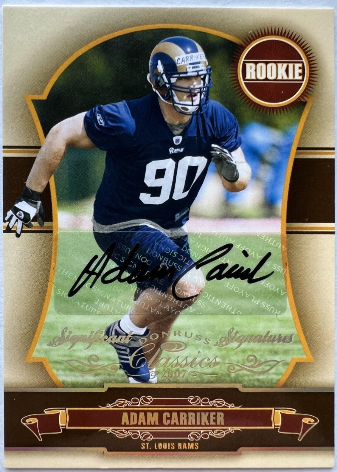 Adam Carriker [Significant Signatures Gold] #200