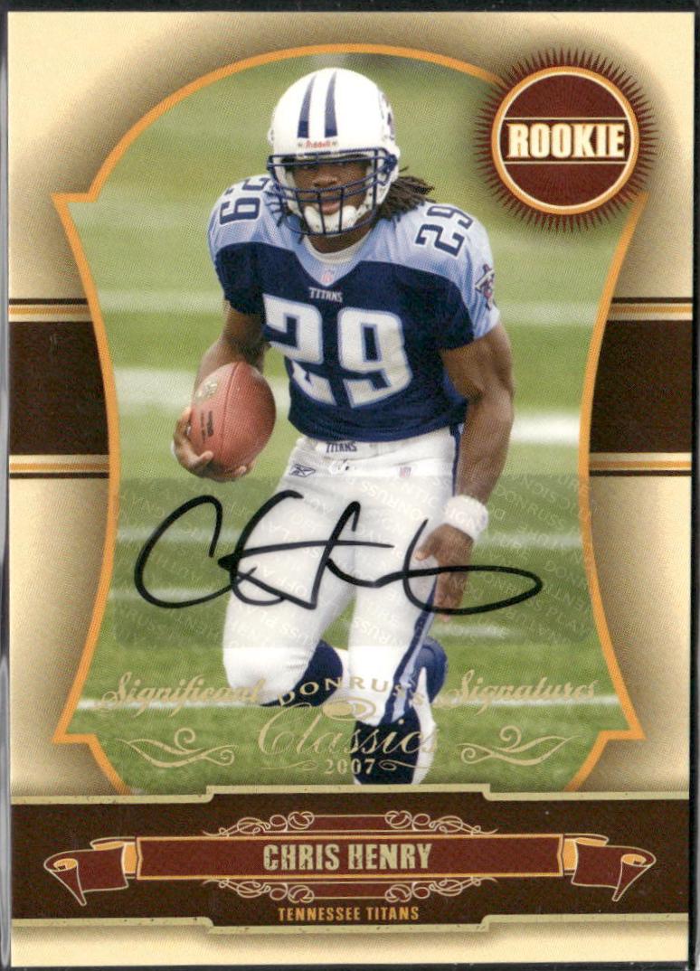 Chris Henry [Significant Signatures Gold] #162